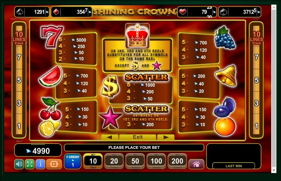 Shining Crown slot gratis spelen, RTP 96.37 - NlCasinospot