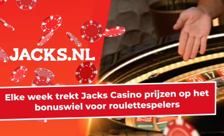 Elke week trekt Jacks Casino prijzen op het bonuswiel voor roulettespelers