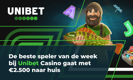 De beste speler van de week bij Unibet Casino gaat met €2.500 naar huis