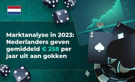 Marktanalyse in 2023: Nederlanders geven gemiddeld € 258 per jaar uit aan gokken