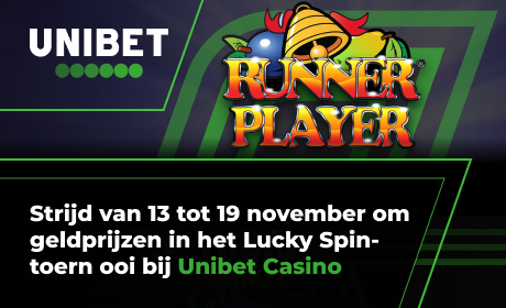 Strijd van 13 tot 19 november om geldprijzen in het Lucky Spin-toern ooi bij Unibet Casino
