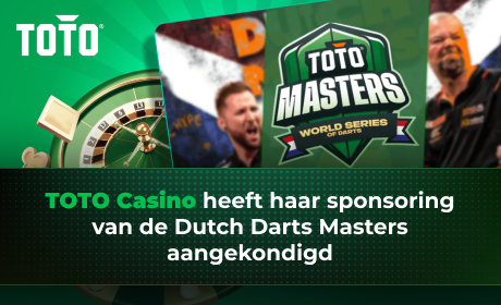 TOTO Casino heeft haar sponsoring van de Dutch Darts Masters
