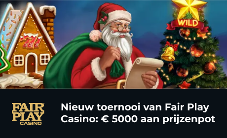 Nieuw toernooi van Fair Play Casino: € 5000 aan prijzenpot