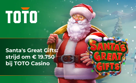 Santa's Great Gifts: strijd om € 19.750 bij TOTO Casino