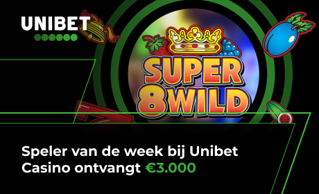 Speler van de week bij Unibet Casino ontvangt €3.000