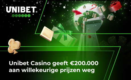 Unibet Casino geeft €200.000 aan willekeurige prijzen weg