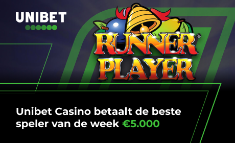 Unibet Casino betaalt de beste speler van de week €5.000