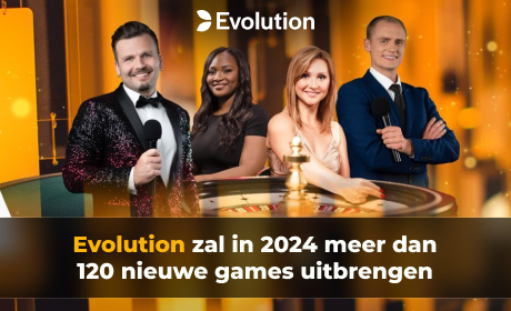 Evolution zal in 2024 meer dan 120 nieuwe games uitbrengen