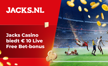 Jacks Casino biedt € 10 Live Free Bet-bonus