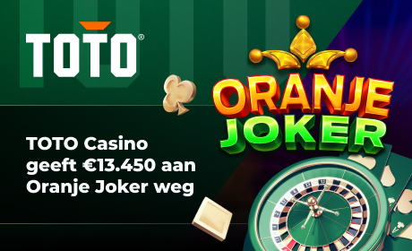 TOTO Casino geeft €13.450 aan Oranje Joker weg