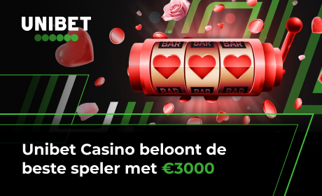 Unibet Casino beloont de beste speler met €3000