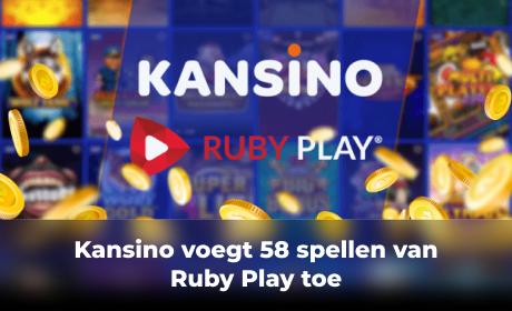 Kansino voegt 58 spellen van Ruby Play toe