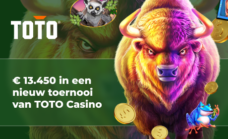€ 13.450 in een nieuw toernooi van TOTO Casino